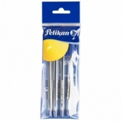 Długopis Stick Super Soft, 4 szt. - niebieski