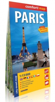 Paris laminowany plan miasta 1:15 000