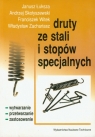 Druty ze stali i stopów specjalnych  Łuksza Janusz, Skołyszewski Andrzej, Witek Franciszek, Zachariasz Władysław