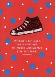 Karnet z naszywką - but K.GIFT-189