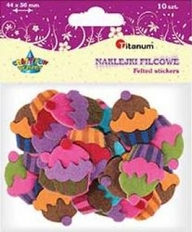 Naklejki filcowe: muffinki, wys.45mm (112-0442)
