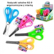 Nożyczki szkolne ergonomiczne z miarką (NS-9)