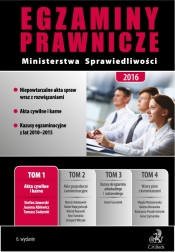 Egzaminy Prawnicze Ministerstwa Sprawiedliwości 2016 T1 Akta cywilne i karne