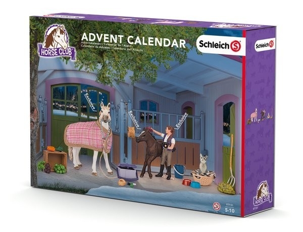 Kalendarz adwentowy, stajnia z końmi