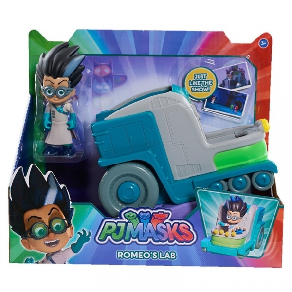 PJ MASKS Pojazd z figurką, Romeo (JP-24575-4)