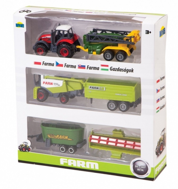 Zestaw maszyn rolniczych w pudełku (02476)