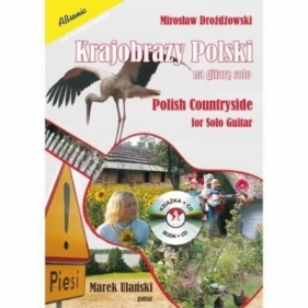 Krajobrazy Polski na gitarę solo + CD - Mirosław Drożdżowski