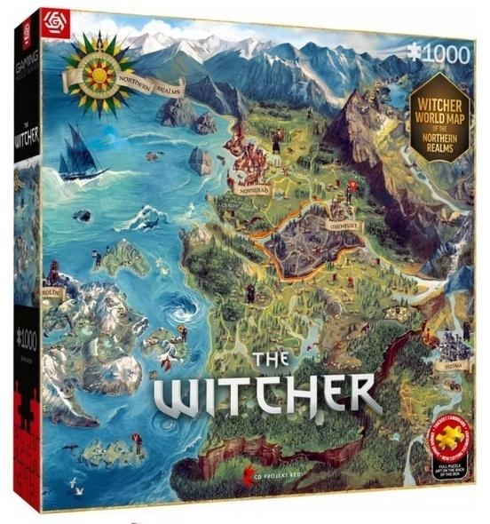 <img src='https://webimage.pl/pics/767/1/d5908305251767.jpg' style='height:440px' /> Puzzle 1000 The Witcher The Northern Realms Map