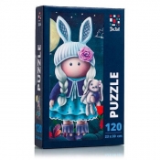 Magiczne puzzle - Lalka z króliczkiem, 120 el.
