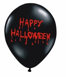 Balony Happy halloween 30 cm. Pastel black 6 szt. (SB14P-128-010/6)