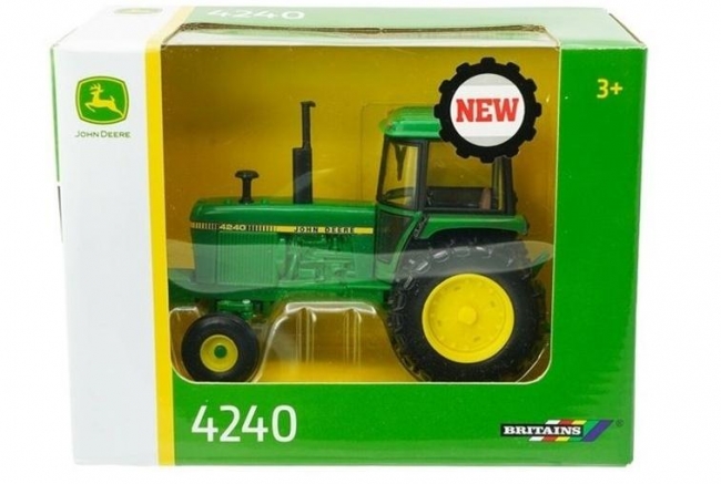 <img src='https://webimage.pl/pics/767/3/d0036881433767.jpg' style='height:440px' /> Britains Traktor John Deere 4240 TOMY