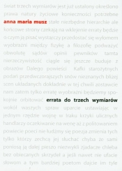 Errata do trzech wymiarów