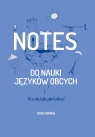 Notes do nauki języków obcych niebieski