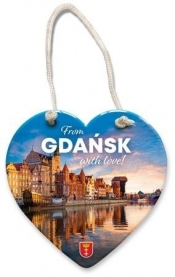 Magnes I love Poland serce Gdańsk