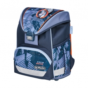 Herlitz, Zestaw Ultralight Plus Techmed: tornister, worek na buty, piórnik rozkładany, piórnik tuba