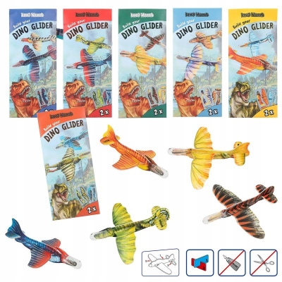 Szybowiec do składania Dino World 2szt. mix wzorów 12272A