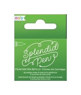 Naboje uzupełniające Ooly Splendid Pen zielone 5 sztuk