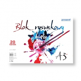 Blok rysunkowy biały A3/20k