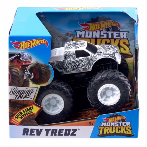 Pojazd Monster Trucks Rev Tredz Slinging Ink (FYJ71/FYJ75)