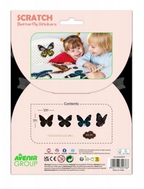 Naklejki do wydrapywania - Motyle (CH232076)