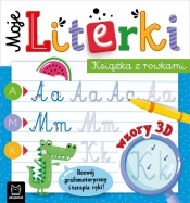 Moje literki. Książka z rowkami. Wzory 3D. Zabawy grafomotoryczne, terapia ręki - Bogusław Michalec