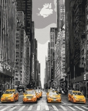 Obraz Paint it! Malowanie po numerach. New York taxi (BS9386)