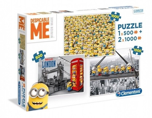 Puzzle 1x500  2x1000 Minionki (08105)