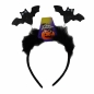 Piórkowa opaska do włosów na Halloween - Nietoperze, 1 szt.