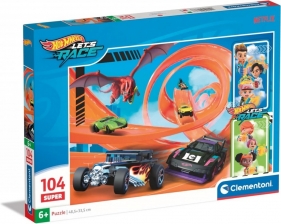 Puzzle - Super Kolor - Hot Wheels, 104 el.
