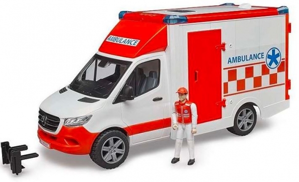 Pojazd Mercedes-Benz Sprinter Ambulans z figurką i modułem (BR-02676)