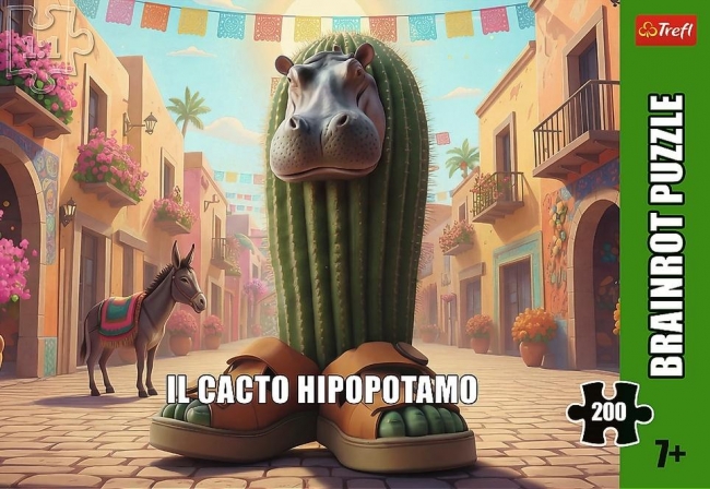 <img src='https://webimage.pl/pics/769/3/d5900511133769.jpg' style='height:440px' /> Puzzle 200 BrainRots Il Cacto Hipopotamo TREFL