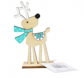 Drewniana dekoracja - Renifer, 1 szt (BD3769)