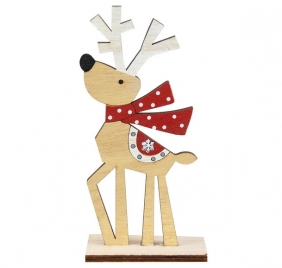 Drewniana dekoracja - Renifer, 1 szt (BD3769)