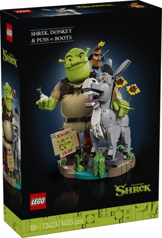 <img src='https://webimage.pl/pics/769/5/d5702018085769.jpg' style='height:440px' /> LEGO Shrek Osioł i Kot w butach 72423