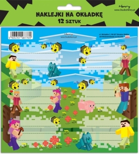 Naklejki na zeszyty - Gra 2 (12szt)