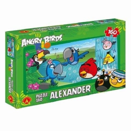 Puzzle Przy wodospadzie Angry Birds Rio 160