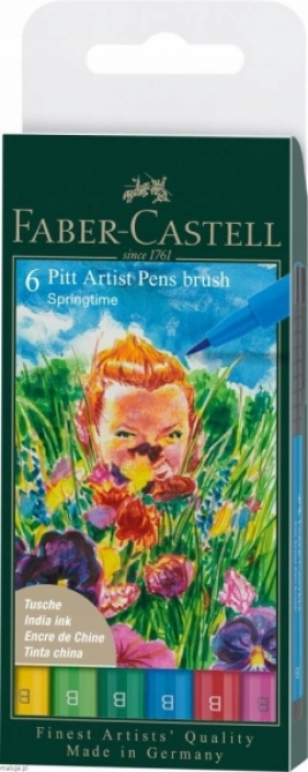 Pisaki Pitt Artist Springtime 6 szt., Faber-Castell