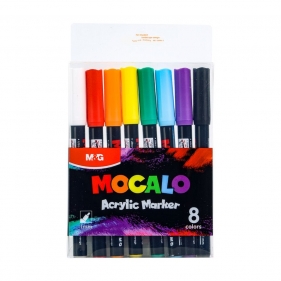 Marker akrylowy Mocalo 1mm, 8 kolorów