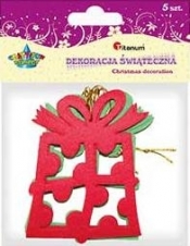 DEKORACJA SWIATECZNA WIENIEC MIX 5 SZT
