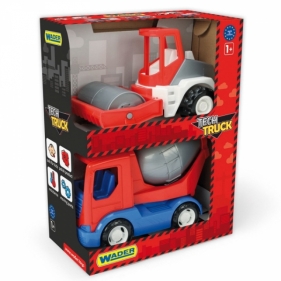 Tech Truck Betoniarka i walec w kartonie (35377)