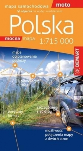 Polska mapa samochodowa 1:715 000 - Praca zbiorowa