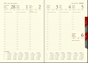Kalendarz A5T Cross z gumką i ażurową datą czarny