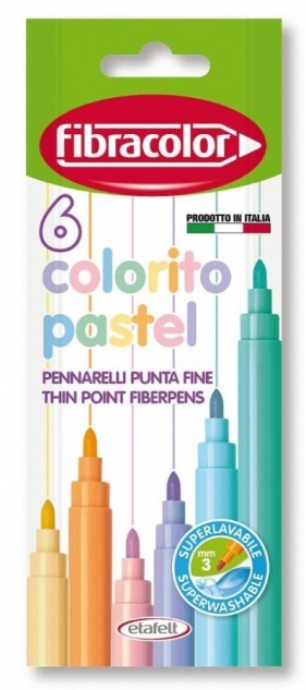 Pisaki Colorito Pastel 6 kolorów