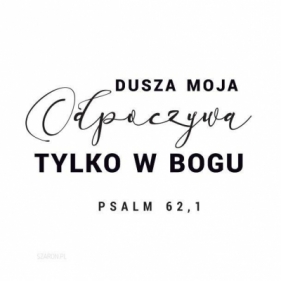 Podstawka korkowa - Dusza moja odpoczywa tylko w Bogu - Opracowanie zbiorowe