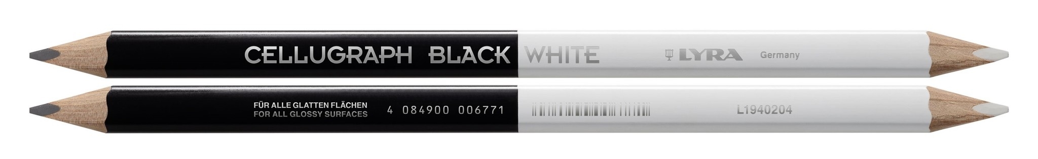 Dwustronny, czarno-biały ołówek (L1940204)