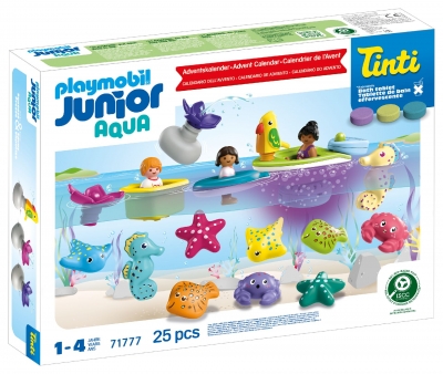 Playmobil JUNIOR & Tinti: Kalendarz adwentowy kolorowa kąpiel 71777