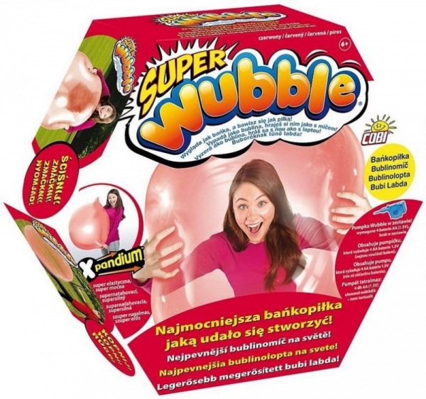 WUBBLE Super bankopilka z pompka, Czerwona (NSI-80890-4)