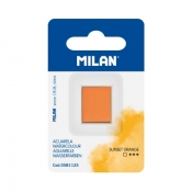 Farba akwarelowa MILAN na blistrze, kolor: pomarańcz zachodzącego słońca