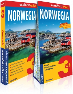 Norwegia 3w1 przewodnik + atlas + mapa - Duda Tomasz