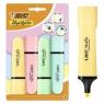 Zakreślacz Flat Pastel Highlighter mix 4szt BIC